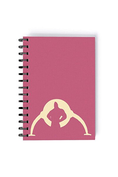 Generic Minimal Logo Printed Spiral A5 Notebook Red/Blue