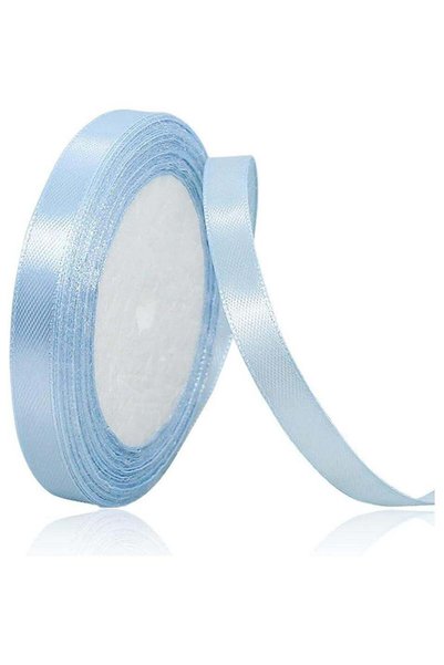 Generic Powder Blue Satin Ribbon, 12mm x 25yd Fabric Polyester Ribbon for Gif...