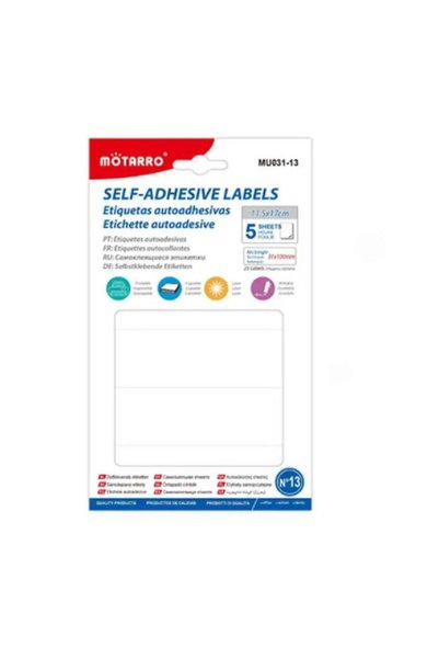 Generic MOTARRO Adhesive Labels MU031-13, Self-Adhesive Writable Label Sticke...
