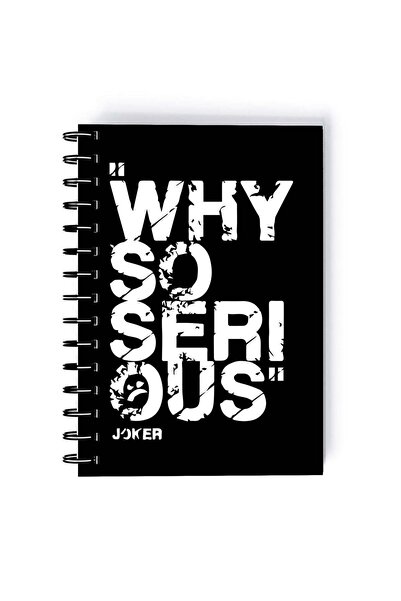 Generic Spiral A5 Notebook Joker Comic Book Series Neon Aesthetic Why So Serious