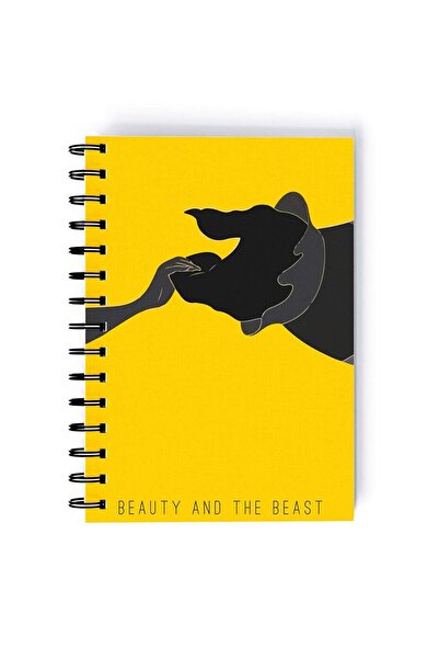 Generic Spiral A5 Notebook Beauty and the Beast Retro Fairy Tale Classic Cart...