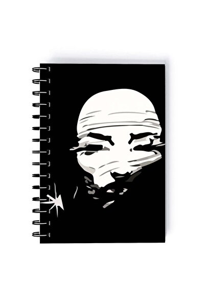 Generic Spiral A5 Notebook Black Widow Natasha Romanoff Avengers Minimal