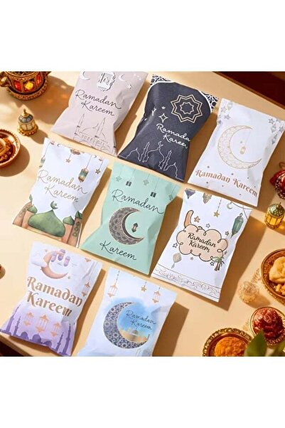 Generic 24-Pack Paper Envelope Bags with Colorful Castle Moon Ramadan Kareem ...