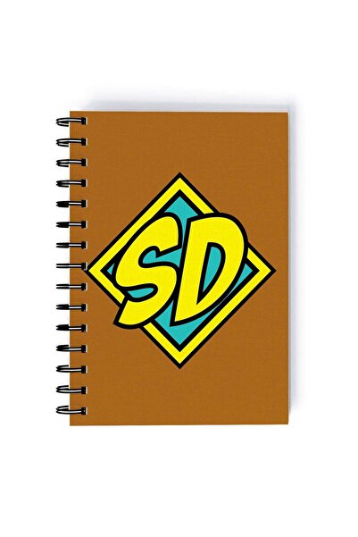 Generic Spiral A5 Notebook Scooby Doo Classic Cartoon Minimal Logo Aesthetics