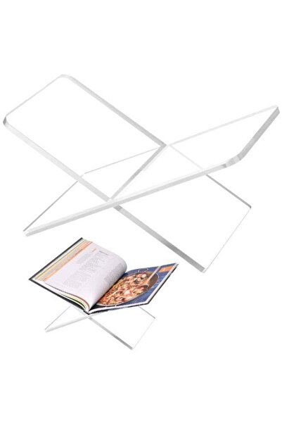 Generic Acrylic Book Holder 11 X 7 6 In Open Large Display Stand For Cookbook...
