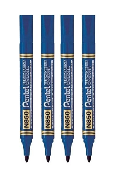 Generic 4-Piece Permanent Marker Bullet Tip Blue Ink