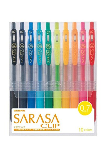 Generic 10-Piece Sarasa Clip Gel Ink Pen Set Multicolour