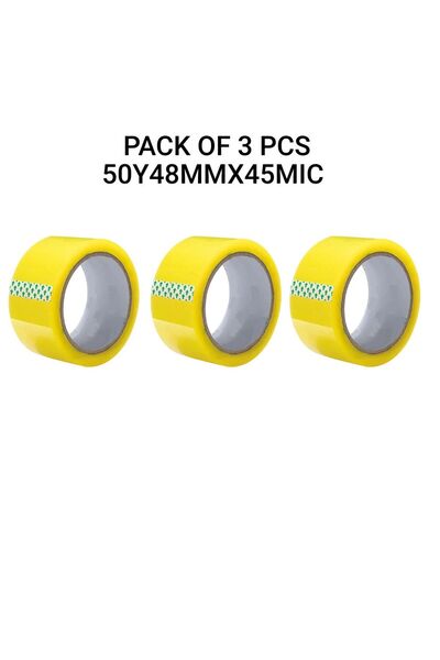 Generic Pack Of 3 Pcs Packing Tape For Sealing Parcel Boxes Use For Office Su...