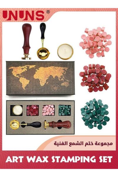 Generic Wax Seal Stamp Kit,Sealing Wax Kit With 1 Sealing Wax Stamp,120 Wax B...