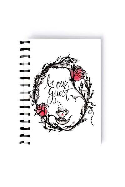 Generic Spiral A5 Notebook Beauty and the Beast Classic Cartoon Lumiere and C...