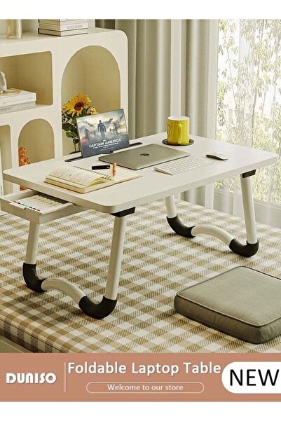 Generic Laptop Bed Tray Desk, Adjustable Folding Laptop Bed Table, Portable S...