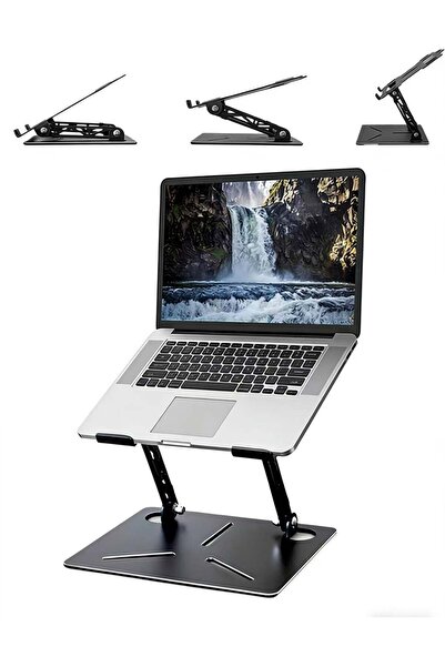 Generic Laptop Stand, Ergonomic Aluminum Foldable Laptop Riser with Adjustabl...