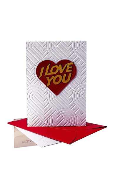 Generic I Love You Card, 3D Embossed Floral Valentine's Day Gift for Women an...