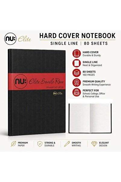 Generic 1-Piece Elite Savile Row Hardcover Notebook 80 Sheets