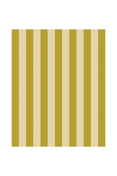 Generic Striped Wrapping Paper Roll - Vanilla Cream and Seaweed Green