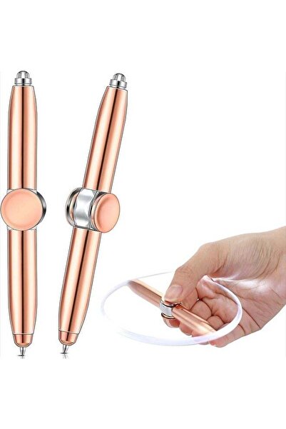 Generic 2 Pieces Fidget Pen Spinning Pen with LED Light Multi Functional Help...