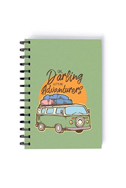 Generic Adventure Design Quality Rectangle Spiral A5 Notebook Multicolour