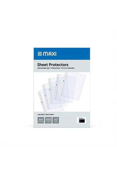 Generic 100-Piece Reinforcement Sheet Protector 60 Micron
