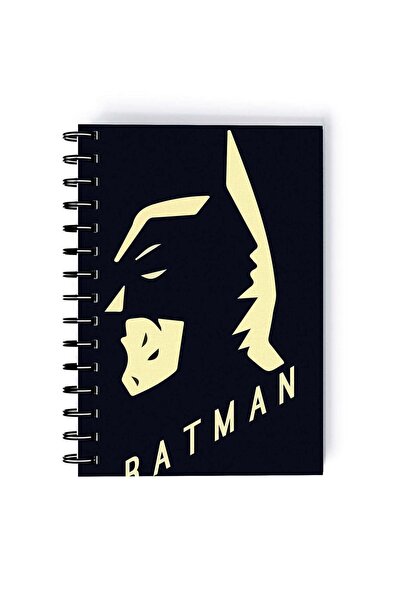 Generic Spiral A5 Notebook Batman Dark Knight Retro Comic Minimal