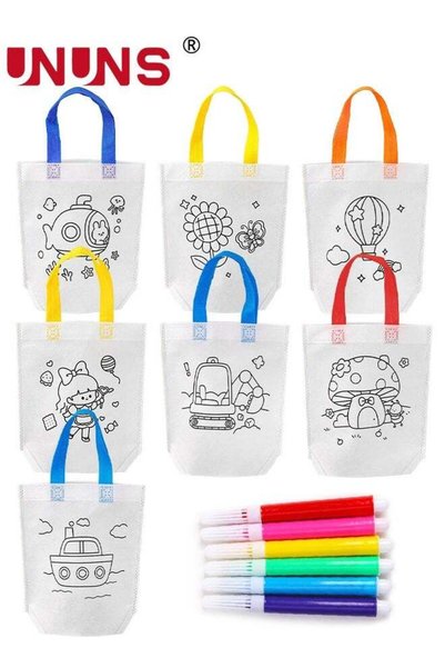 Generic Diy Graffiti Bags,20pcs Children's DIY Painting and Coloring Bag with...