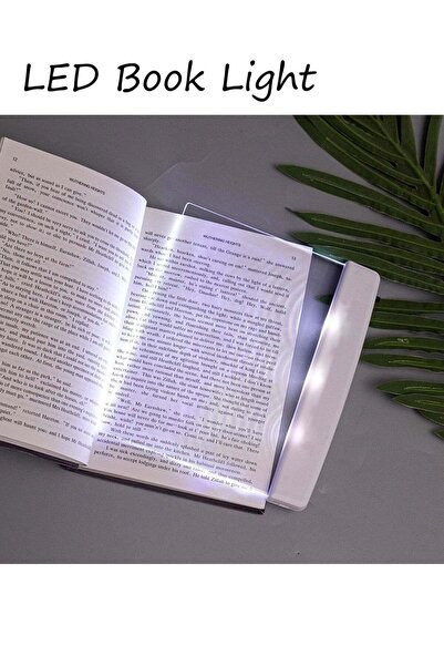 Generic Flat Book Light Page Book Light for Reading in Bed at Night Clear LED...