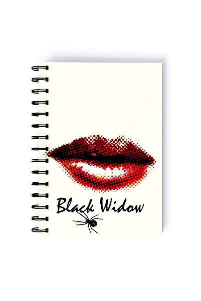 Generic Spiral A5 Notebook Black Widow Avengers Widow's Bite Gauntlets Natash...