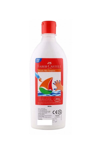 Generic 1-Piece Super Washable Ready Mix Temepra Paints 500ml Content White