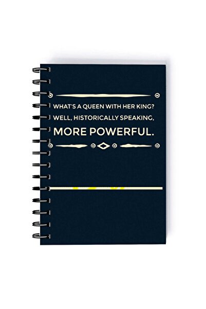 Generic Spiral A5 Notebook Inspirational Quote Motivations Be King Blue Aesth...