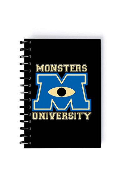 Generic Monsters Inc Quote Printed Spiral A5 Notebook Blue/White/Black