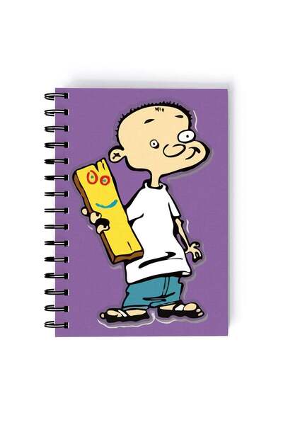 Generic Ed Edd And Eddie Cartoon Printed Spiral A5 Notebook Beige/Orange/Green