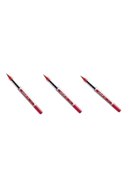 Generic uni-ball Eye UB-150 Micro 0.5 mm Rollerball Pen - Red (Pack of 3)