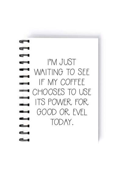 Generic Spiral A5 Notebook Let the Coffee Decide Sarcastic Motivational Quote...