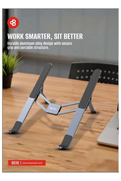 Generic BEYOX BS10 Pro-Series Aluminum Laptop Stand | Ergonomic 15° Design | ...