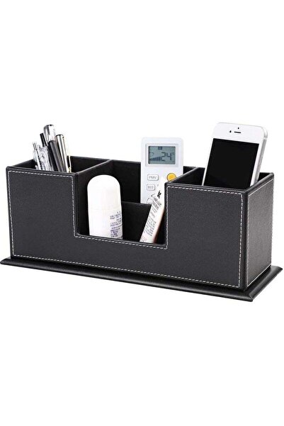 Generic Desk Organizer Office Supplies Caddy Pu Leather Multi-function Storag...