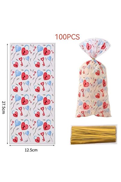 Generic 2026 New Valentine's Day OPP Gift Bags Romantic Style Candy Snack Pac...