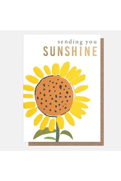 Generic Caroline Gardner Sketchbook Sunflower Sending You Sunshine Greeting Card