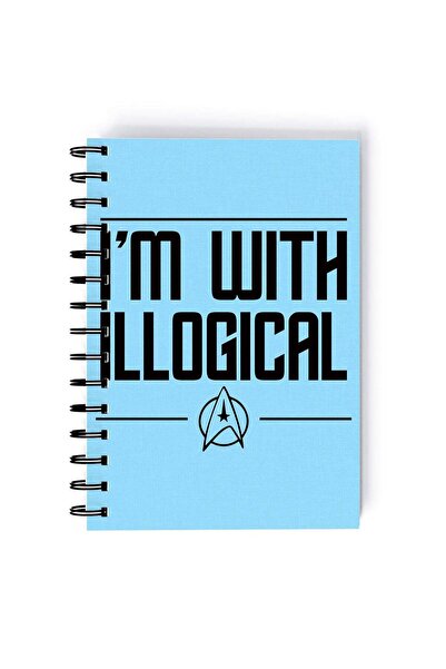Generic Klingon Empire Printed Spiral A5 Notebook Red/White
