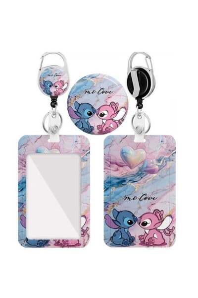 Generic 2D 2in1 Disney Adorable Stitch & Angel Love Theme Cartoon Design-ID c...
