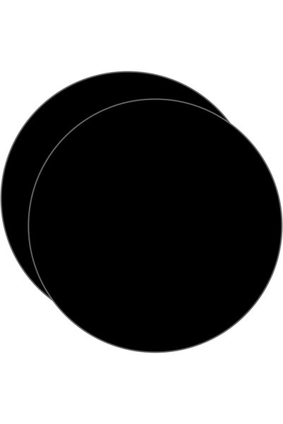 Generic ARS 2Pcs Black Acrylic Circle Sheets, 5" Dia, 1/16" Thick for Crafts ...
