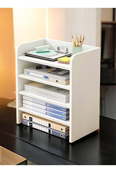 Generic Office Desktop Multi-Layer File Rack, Desk Organizer and Storage Solu...