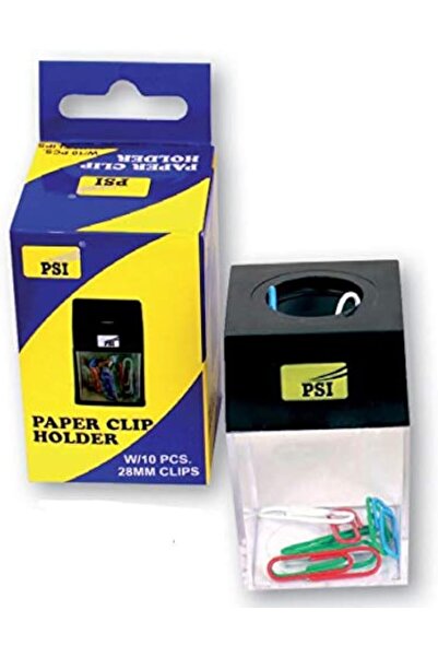 Generic PSI Magnetic Paper Clip Holder with 10 Pieces of 28mm Clips