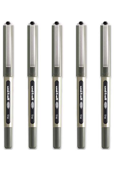Generic Uni-Ball Eye Fine Rollerball Pen 0.7 Mm Line Ub-157 Black Pack Of 5