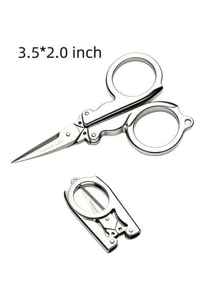 Generic Folding Scissors,Stainless Steel Small Scissors,Mini Craft Cutter,Tra...