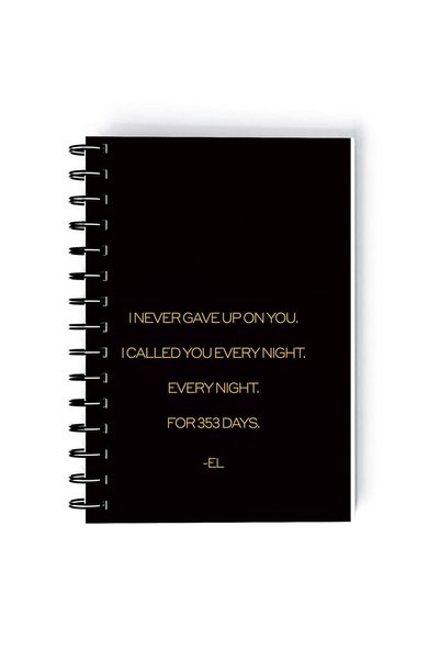 Generic Spiral A5 Notebook Stranger Things TV Series Netflix Eleven Quote