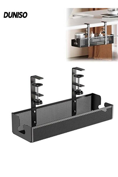 Generic Under Desk Cable Management Tray No Drill Wire Organizer for Office D...
