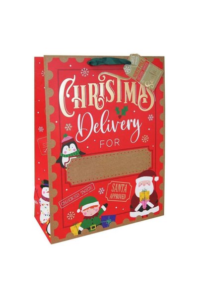 Generic Eurowrap Christmas Deluxe Personalised Bag – Holiday Gift Bag, Festiv...