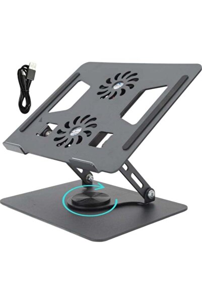 Generic Laptop Stand with Dual Cooling Fan Heat Dissipation with Anti-Slip Pa...
