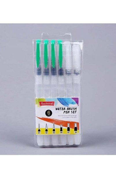 Generic Water Brush Pen Set 6pcs