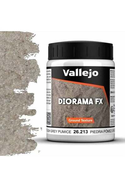 Generic Ground Texture Rough Grey Pumice 200ml – Acrylic Terrain Paste for Di...