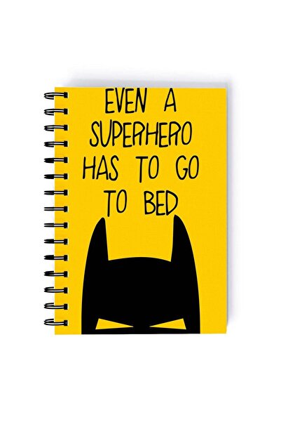 Generic Spiral A5 Notebook Batman Funny Retro Comic Superhero quote Retro Comic